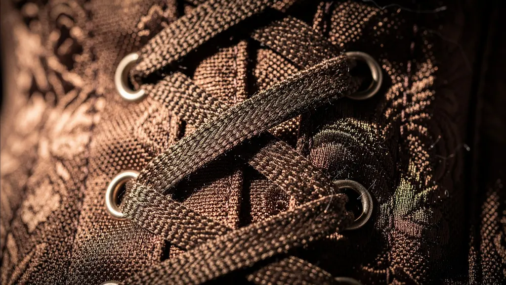 Dettaglio di un bustier o corsetto che stringe delicatamente la vita, creando una forma a clessidra