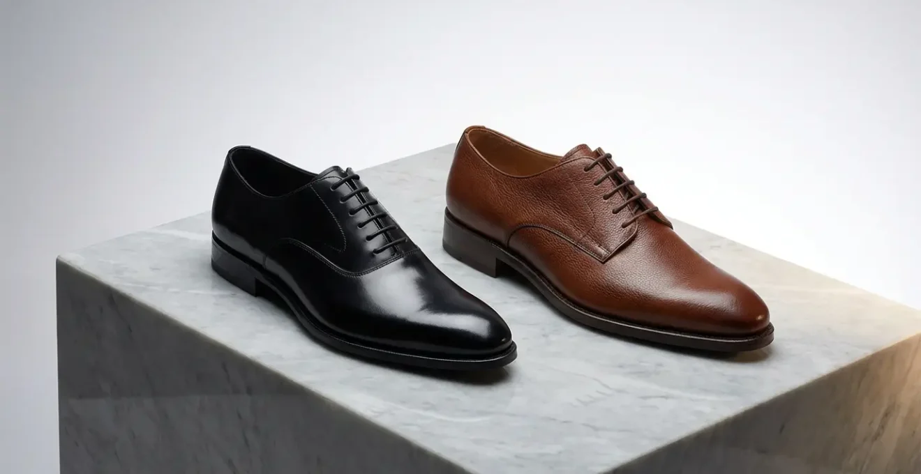Confronto tra scarpe Oxford e Derby per cerimonie e ufficio