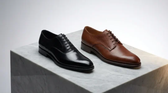 Confronto tra scarpe Oxford e Derby per cerimonie e ufficio